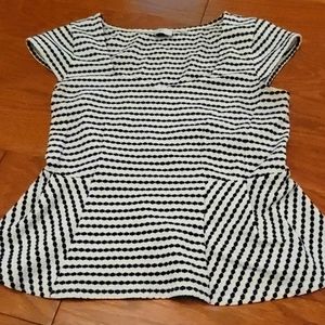 Anthropologie postmark large peplum top